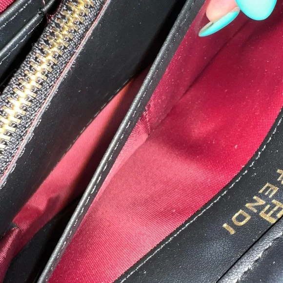 Fendi Brown Monogram Crossbody with Gold Chain Strap - Picture 14 of 16